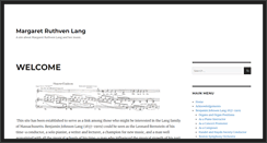 Desktop Screenshot of margaretruthvenlang.com